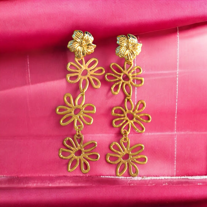 /handmade-earrings-gold-studs-flower-dangle