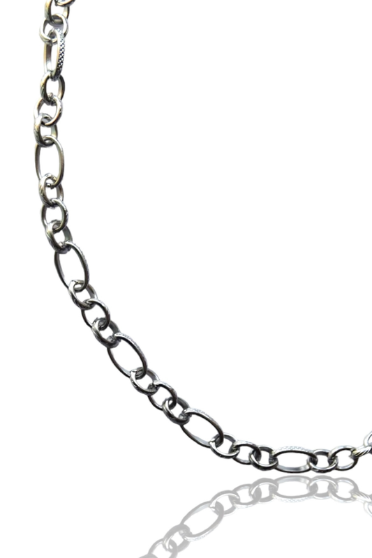 Silver baroque chain