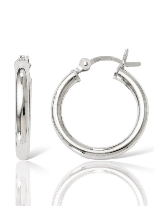 20mm silver hoops - Luci Andy