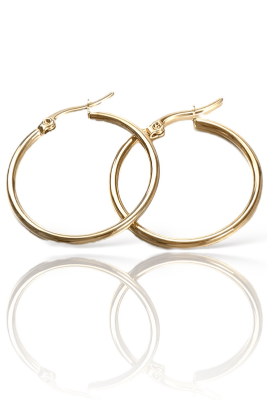 22mm gold hoops - Luci Andy