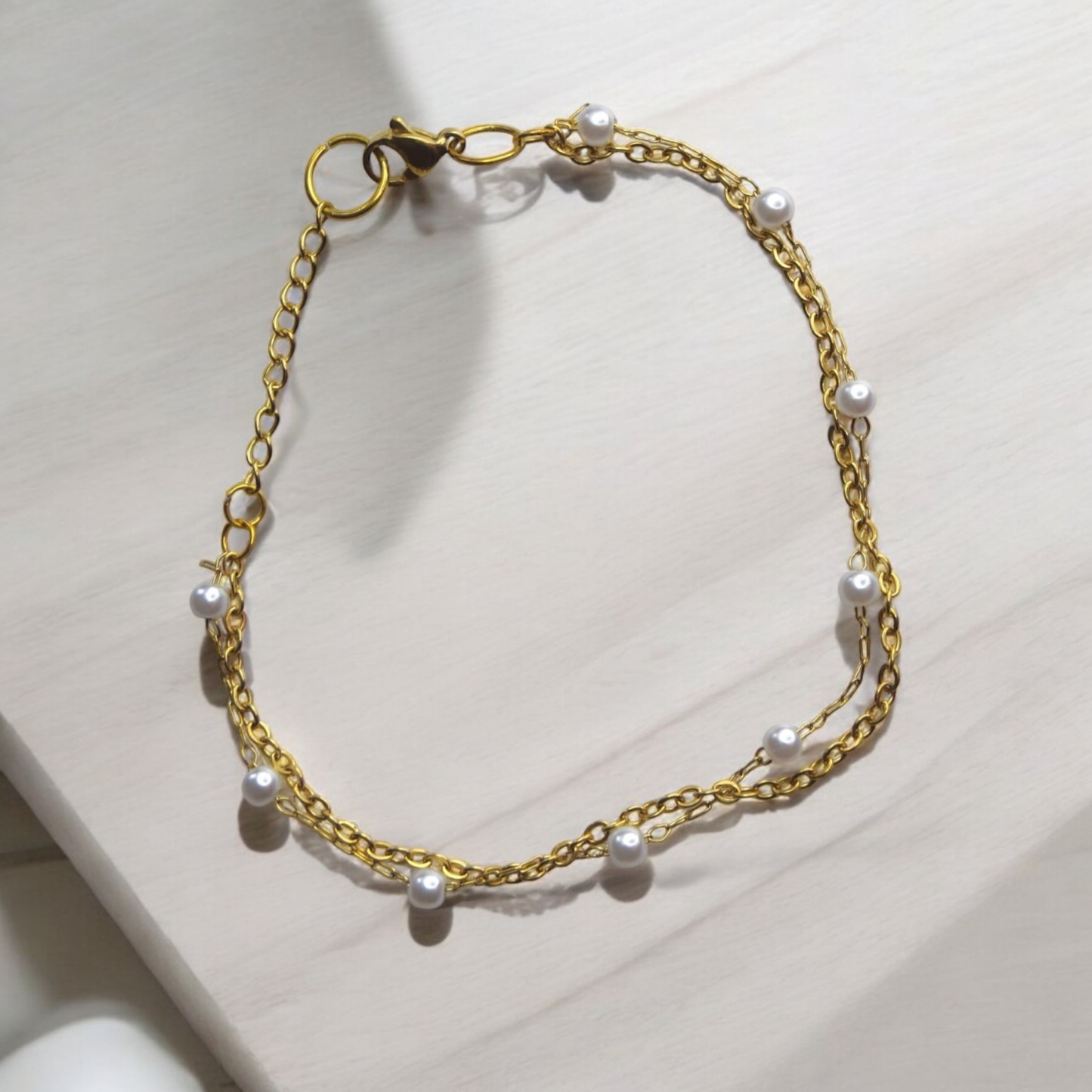 Double chain bracelet